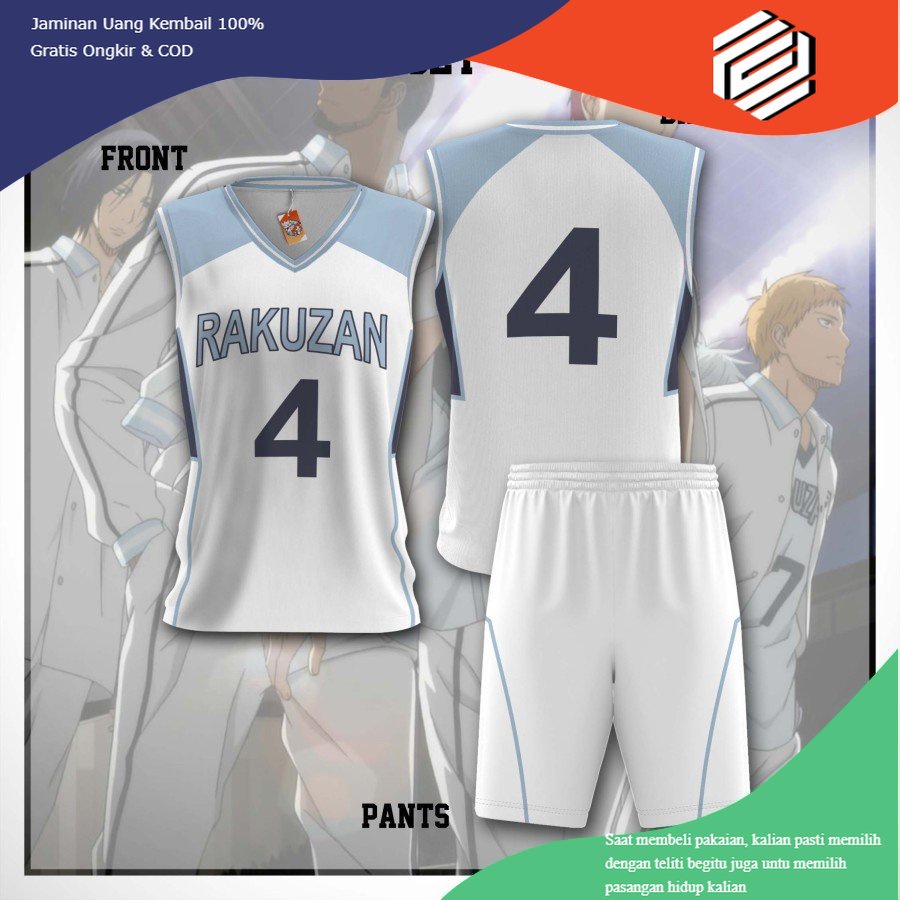 Jual baju baju Jersey Baju Kaos Setelan BasketBall Costume Anime Kuroko ...