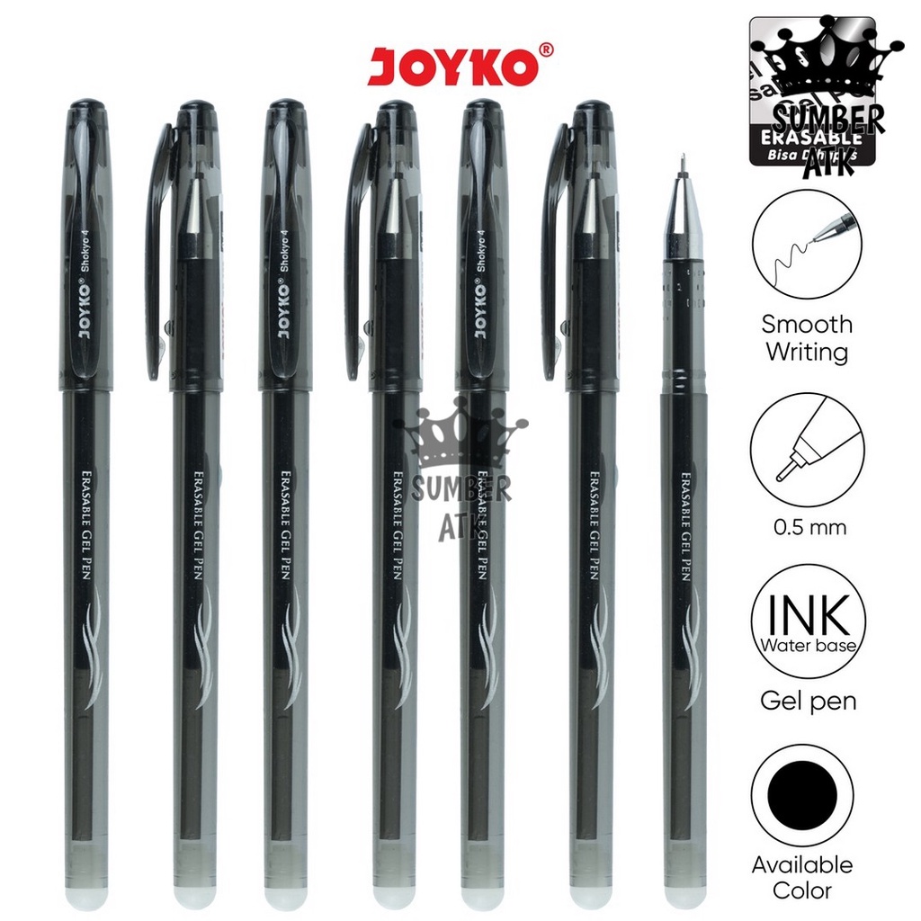 Jual Erasable Gel Pen Pulpen Bisa Dihapus Joyko Gp Shokyo Gel Mm Shopee Indonesia