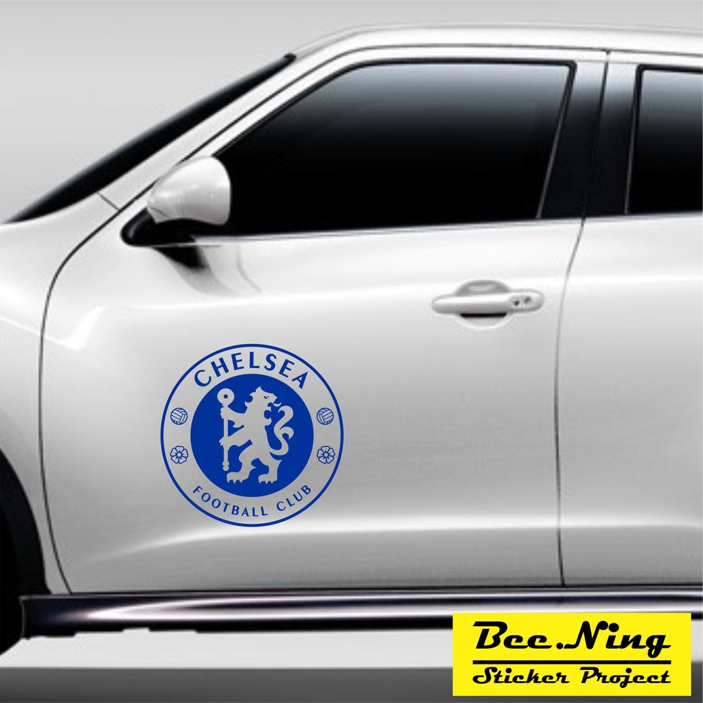 Jual STIKER MOBIL KLUB BOLA CHELSEA 30 CM OUTLINE STIKER KACA MOBIL ...