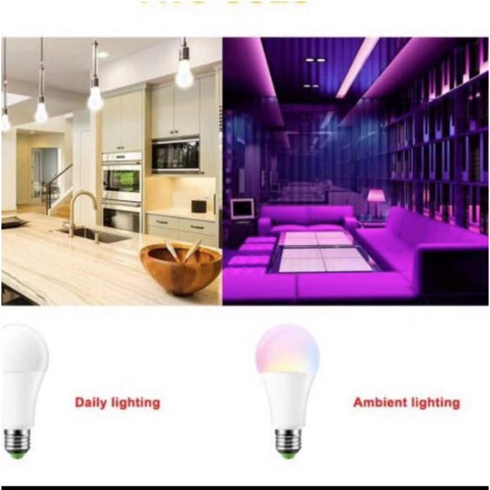 Jual Bohlam Remote Control RGB Warna Warni 7W rgb Lampu Bolam LED ...