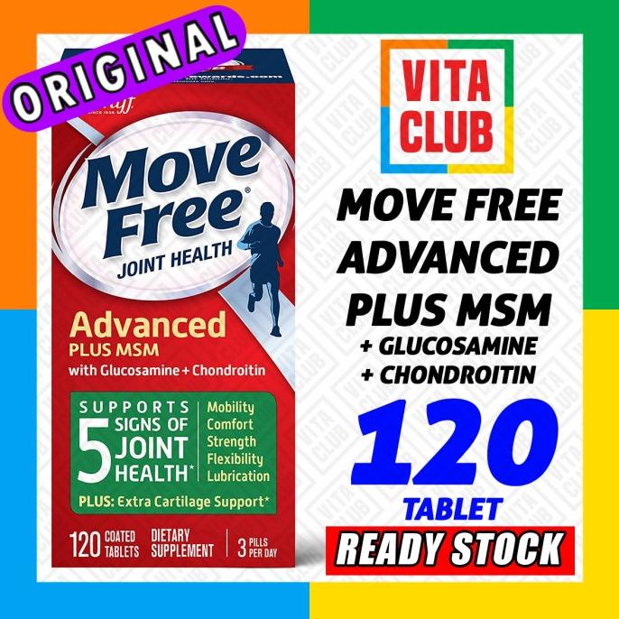 Jual Move Free Advanced 120 Tab SCHIFF Glucosamine Chondroitin MSM