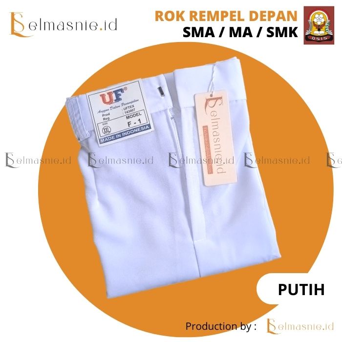 Jual ROK SERAGAM SEKOLAH ROK SPAN BELAH DEPAN ROK SERAGAM SMA SMK WARNA ...