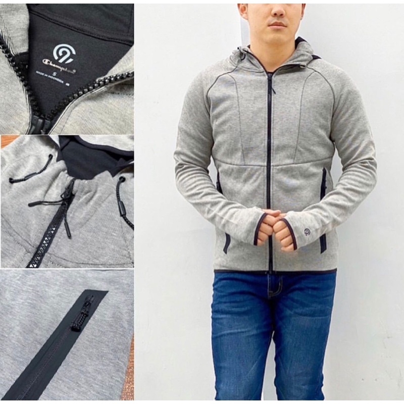 Jual C9 VICTORY FLEECE FULL ZIP JACKET GREY MARL By C9 CHAMPION