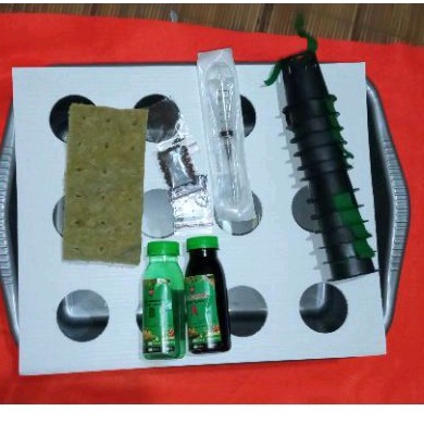 Hidroponik Wick 12 lobang sistem komplit