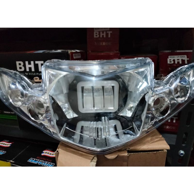Jual Reflektor Lampu Depan Vega R New 3 Led Kualitas Terbaik | Shopee ...