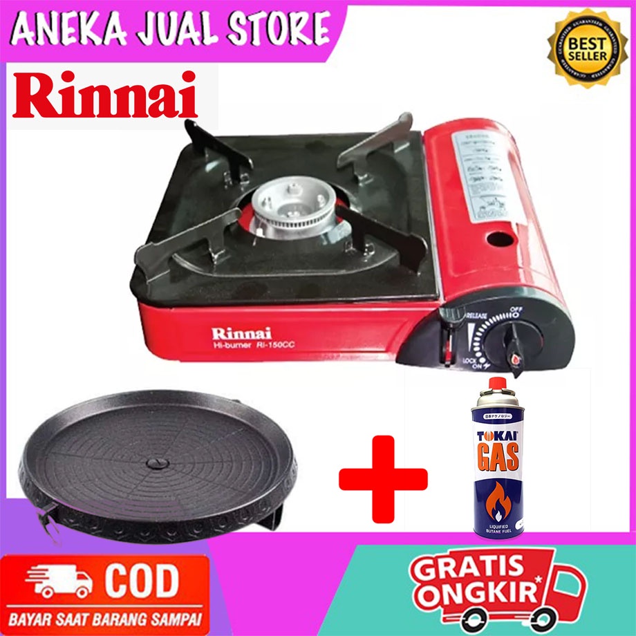 Jual Paket Barbeque/BBQ Set Kompor Portable RINNAI 150CC+Bulgogi Bulat ...