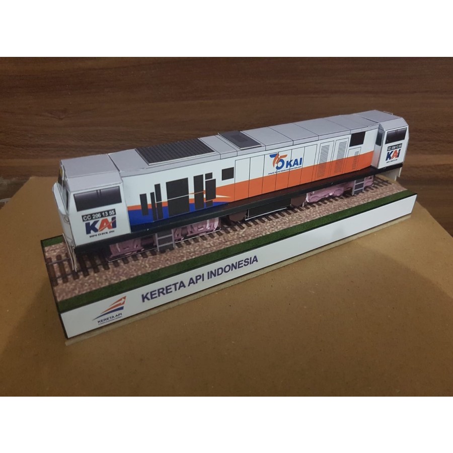 Jual Miniatur papercraft kereta api indonesia CC206 | Shopee Indonesia