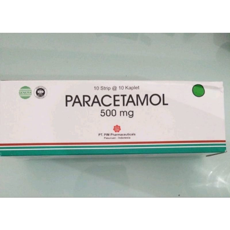 Jual Paracetamol Kaplet 500mg 1 BOX ISI 10 Strip Atau 100 Tablet ...