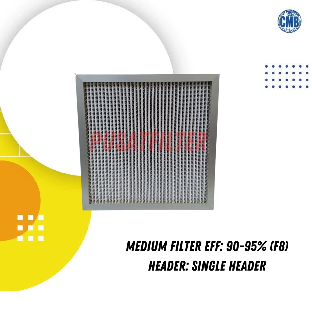 Jual MEDIUM FILTER EFF: 90-95% (F8) Header: single header | Shopee ...