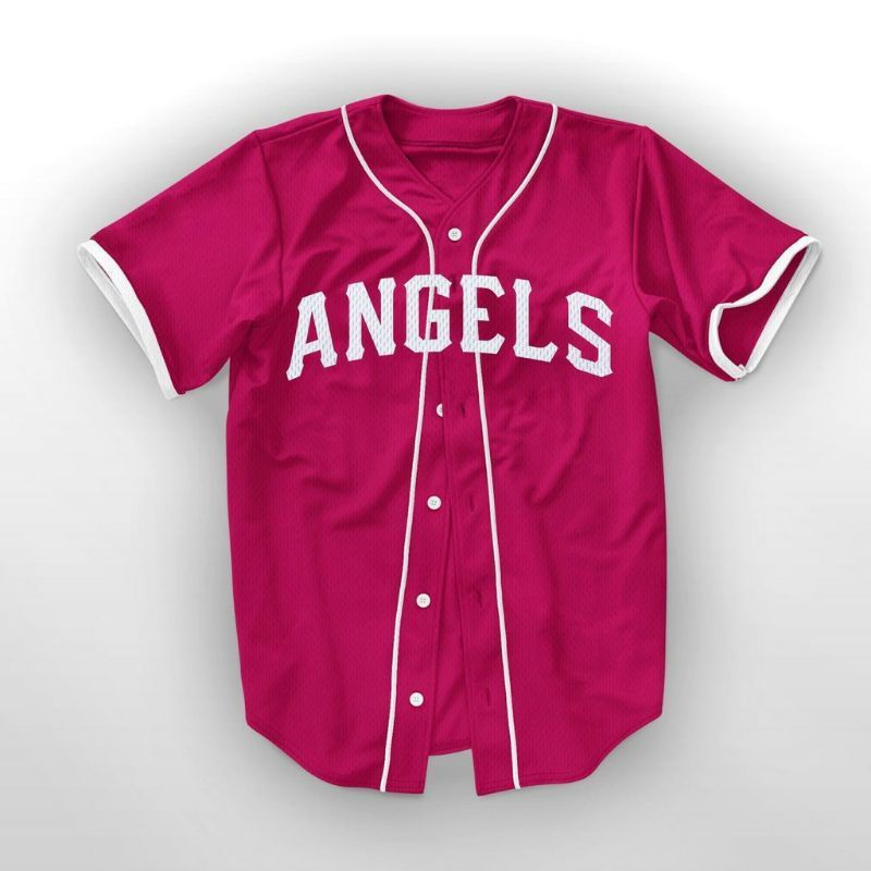 Pink angels deals baseball jersey