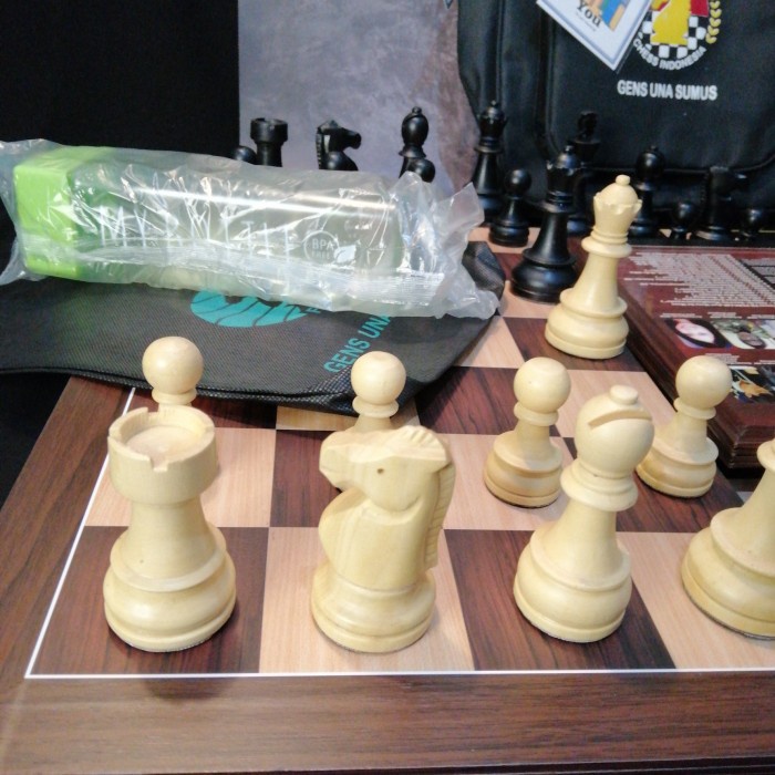 Jual Set Papan Catur Ultimate Chess Buah Kayu White Like India Wood ...