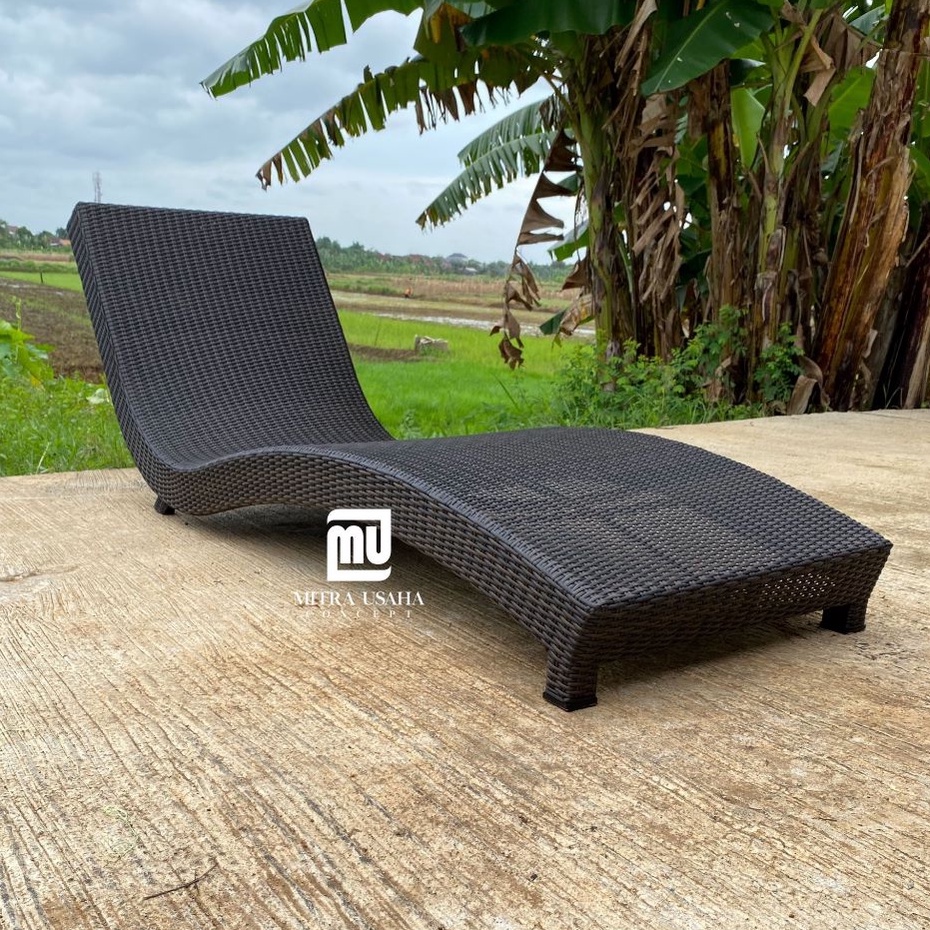 Jual MILANO Pool lounger Chair Kursi pantai rotan sintetis Kursi kolam ...