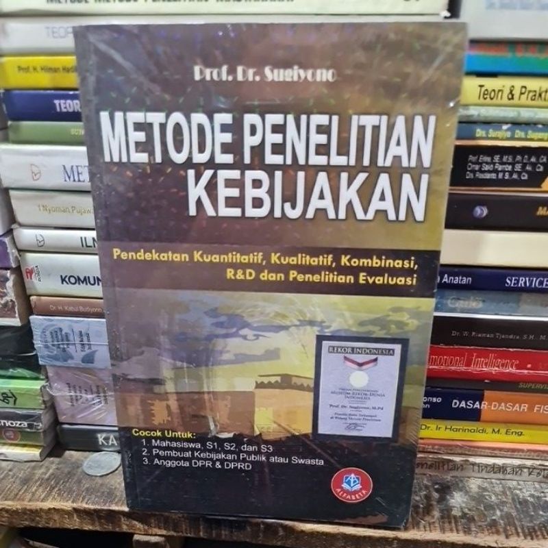 Jual Metode Penelitian Kebijakan By Prof Dr Sugiyono | Shopee Indonesia