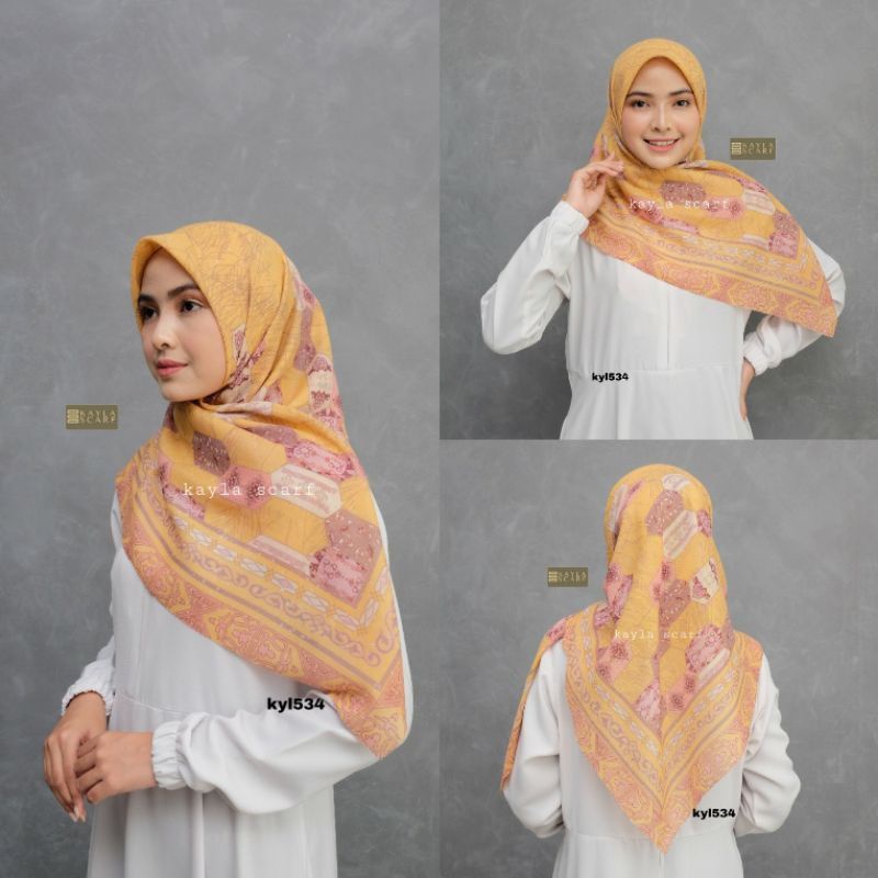 Jual Hijab/jilbab voal motif Caca Happy Series | Shopee Indonesia