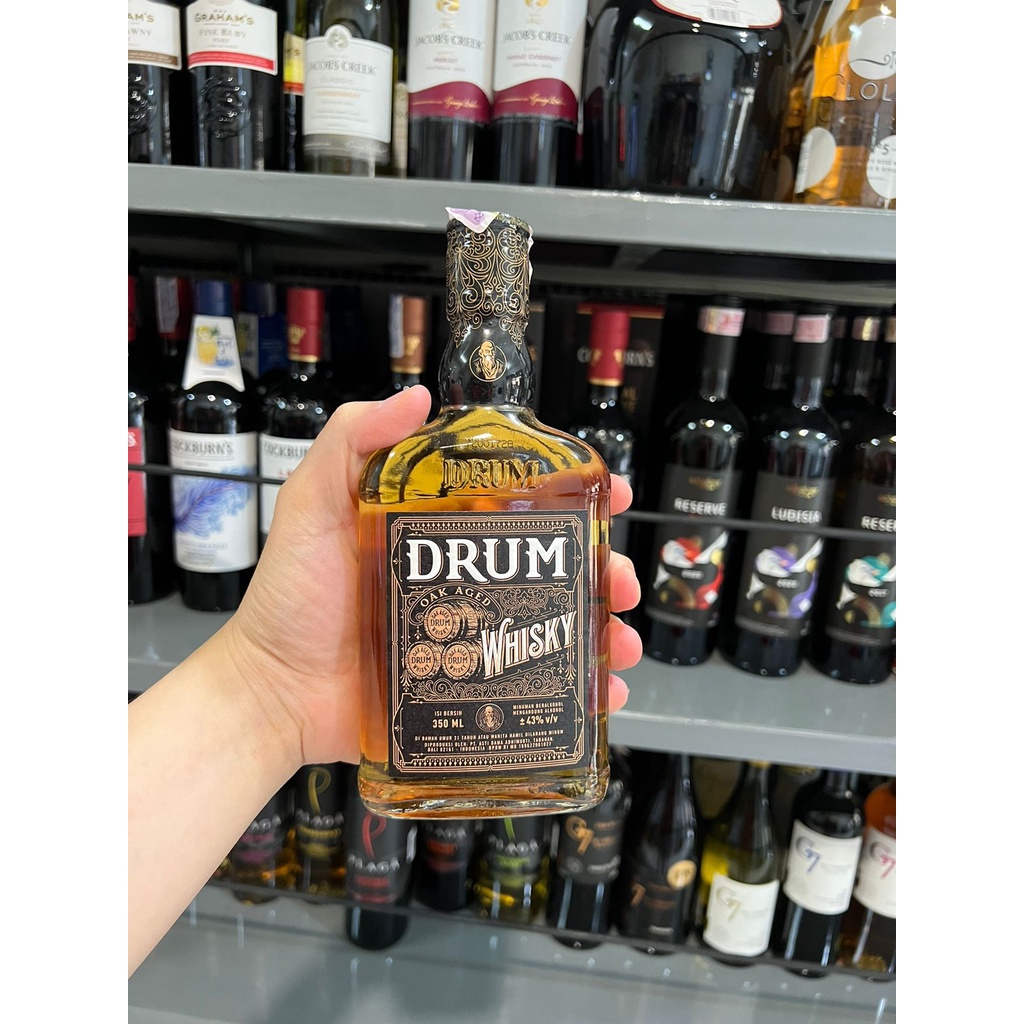 Jual DRUM WHISKY HITAM 350ML ( DRUM WHISKY BLACK 350 ML ) Shopee