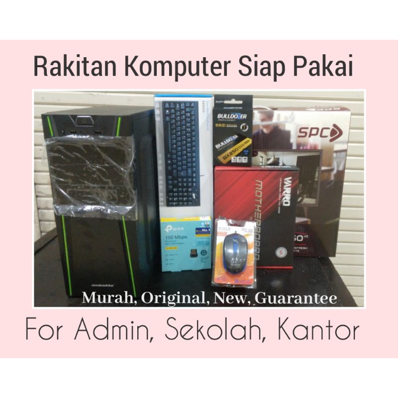 Jual PAKET PC/KOMPUTER INTEL DUAL CORE + MONITOR SIAP PAKAI FOR ADMIN ...