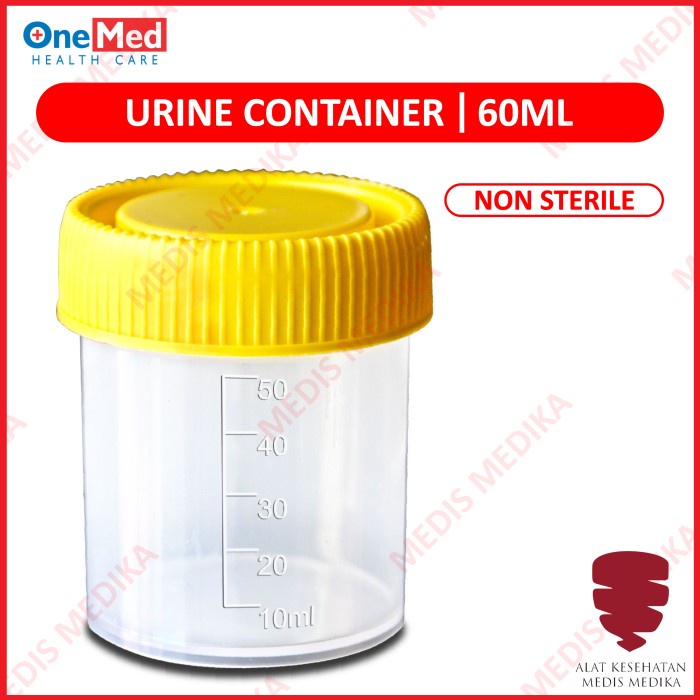 20x Urinbecher 60ml – PP-Kunststoff, EO-steril, Auslaufsicher, Ohne Etikett, Für Labor & Medizinische Proben