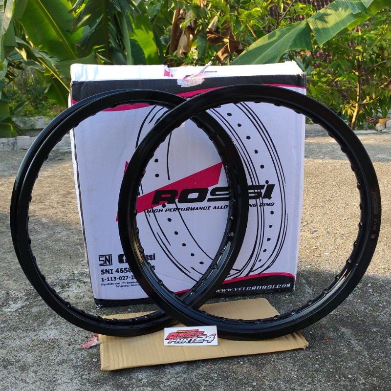 Jual velg Rossi hitam 160/185 17 velg pelek Rossi wm Hitam kilap 160.