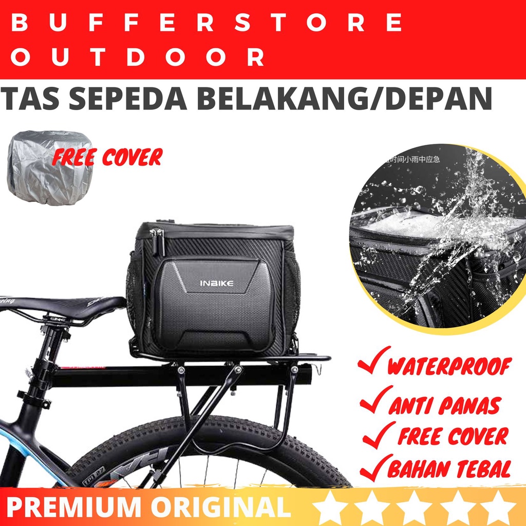 Jual TAS SEPEDA BELAKANG DEPAN MTB TOURING LIPAT WATERPROOF PANNIER