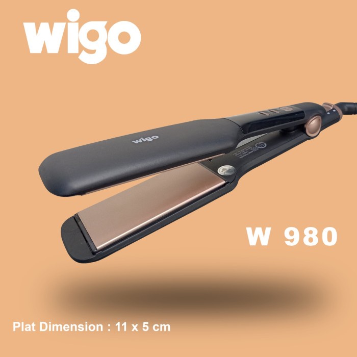 Jual Catok Pelurus Rambut Infrared Wigo W980 Hair Straightener