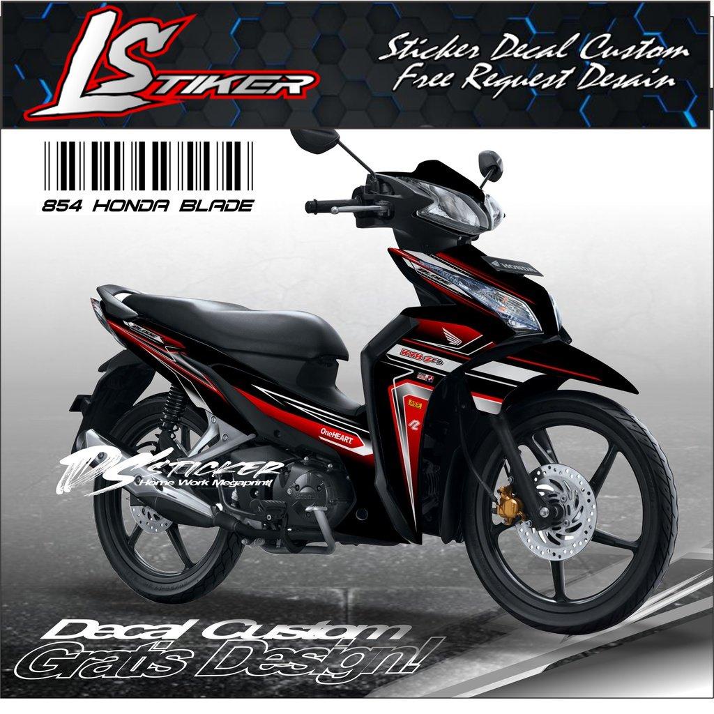 Jual 854 sticker decal honda blade fulbody desain custom | Shopee Indonesia