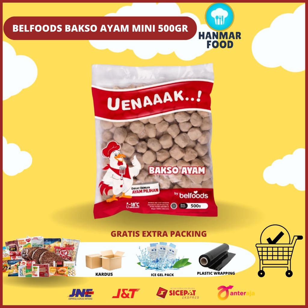 Jual Belfoods Bakso Ayam Mini 500 gr isi 100 pcs | Shopee Indonesia