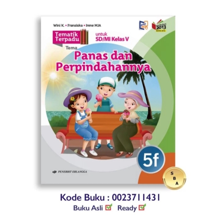 Jual ORI harga satuan buku teks tematik terpadu k13 kelas 5 edisi ...