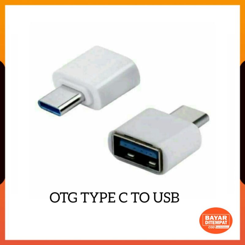 Jual Cod Adapter Konektor Otg Type C To Usb Port Otg Plug Connector Rainbow Otg Tipe C To