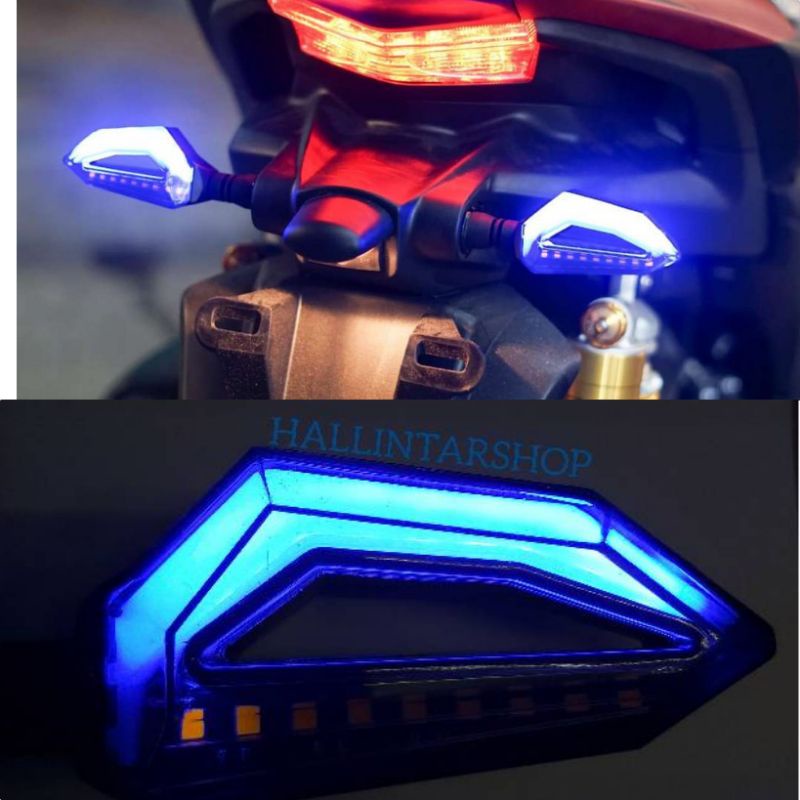 Jual SEN RUNNING LED MOTOR 2 IN 1 Universal | Shopee Indonesia