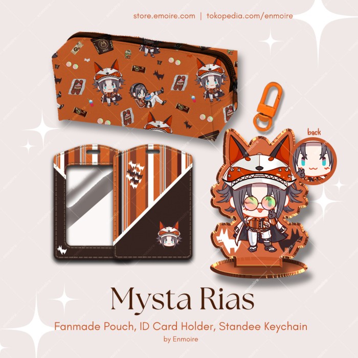 Jual Nametag Nijisanjien Mysta Rias Id Card Holder, Keychain Standee