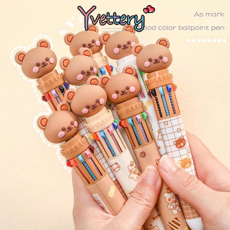 Jual COD ️ Pulpen Pena Cute Collection Ballpoint Multi color colour ...