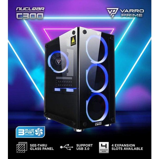 Jual Casing Komputer Varro Prime Nuclear C300 - Pc Case Gaming Varro ...