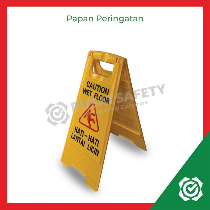 Jual Papan Peringatan Awas Lantai Licin Sign Caution Wet Floor Shopee Indonesia