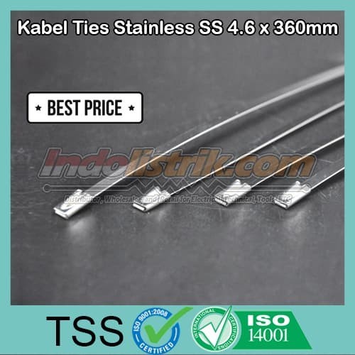 Jual Kabel Ties Stainless 36cm SS 4.6 x 360mm TSS Cable Tis Steel ASLI ...