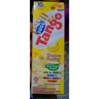 Jual Susu Tango Banana pudding susu sapi segar 200ml | Shopee Indonesia