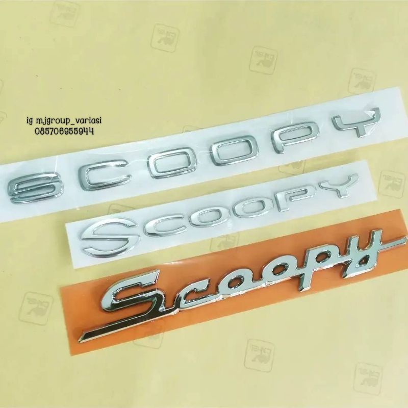 Jual Emblem logo motor honda SCOOPY thn 2013 2014 2015 2016 2017 2018 ...