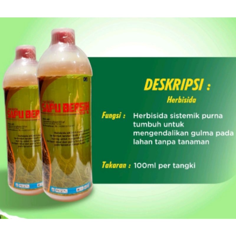 Jual Herbisida Sapu Bersih 530sl 1 Liter Shopee Indonesia