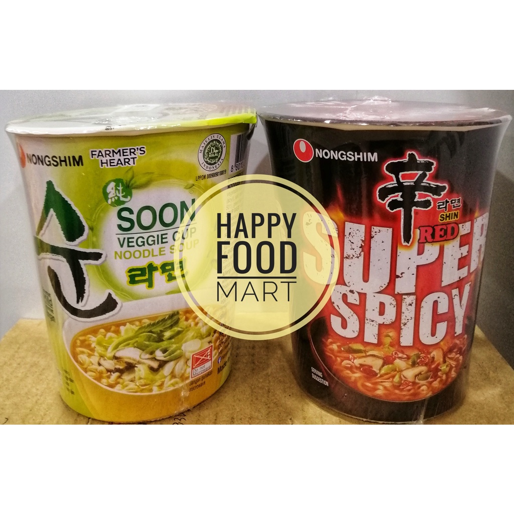 Jual Promo Nongshim Super Red Spicy Nong Shim Soon Veggie Cup Noodle