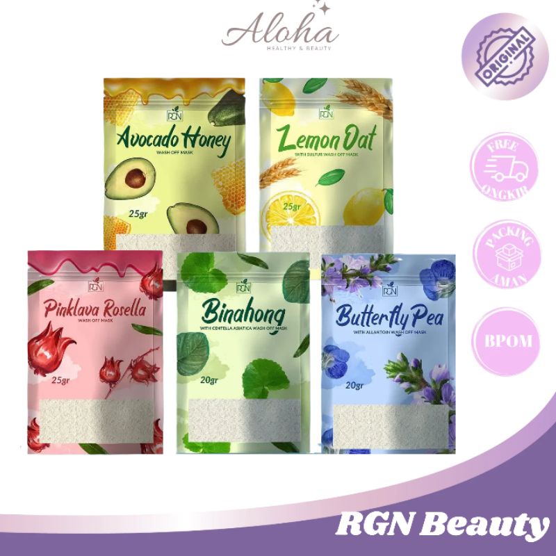 Jual Masker Organik Rgn Beauty Masker Wajah Rgn Buy 3 Free Kuas Masker