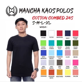 Kaos Polos Combad 24S Oneck Unisex Lengan Pendek Pakaian Pria