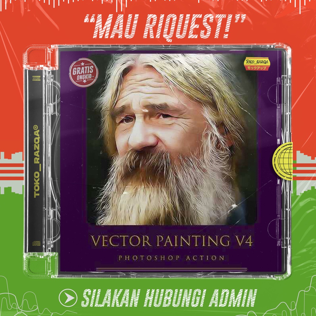 Jual VECTOR PAINTING V4 - PHOTOSHOP ACTION PS ACTION | Shopee Indonesia