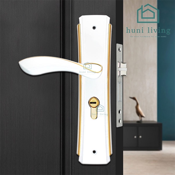 Jual Handle Kunci pintu rumah Set WHITE Putih Minimalis | Shopee Indonesia