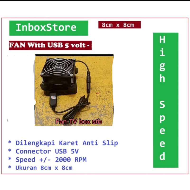 Jual FAN Kipas Modem Router USB 8cm STB 5v set top box | Shopee Indonesia
