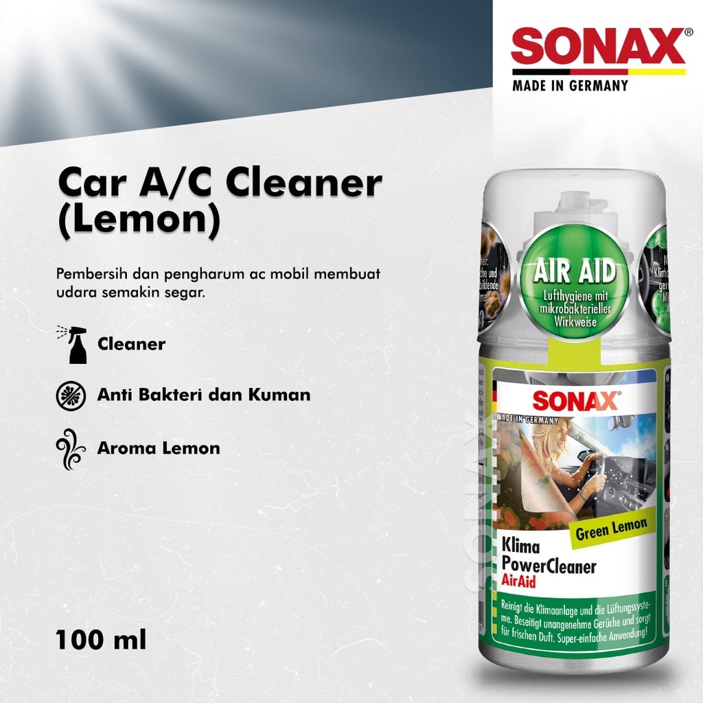 Jual Sonax Klima Power Cleaner Air Aid Green Lemon KHUSUS JABODETABEK