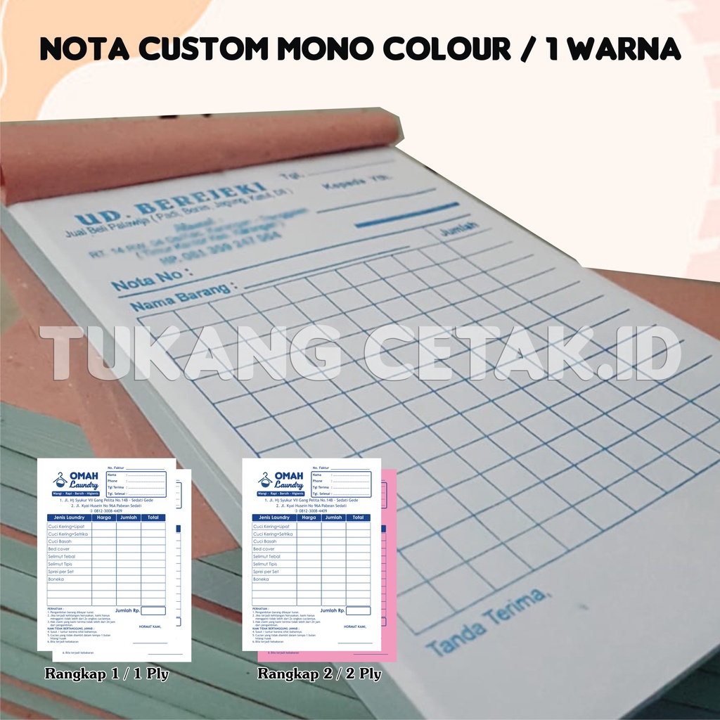 Jual Nota Custom / Resep / Surat Jalan 1 Warna | Shopee Indonesia