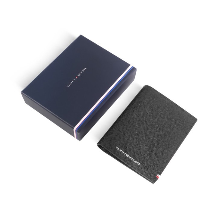 Jual TOMMY HILFIGER THF Business Passport Wallet Black Shopee Indonesia