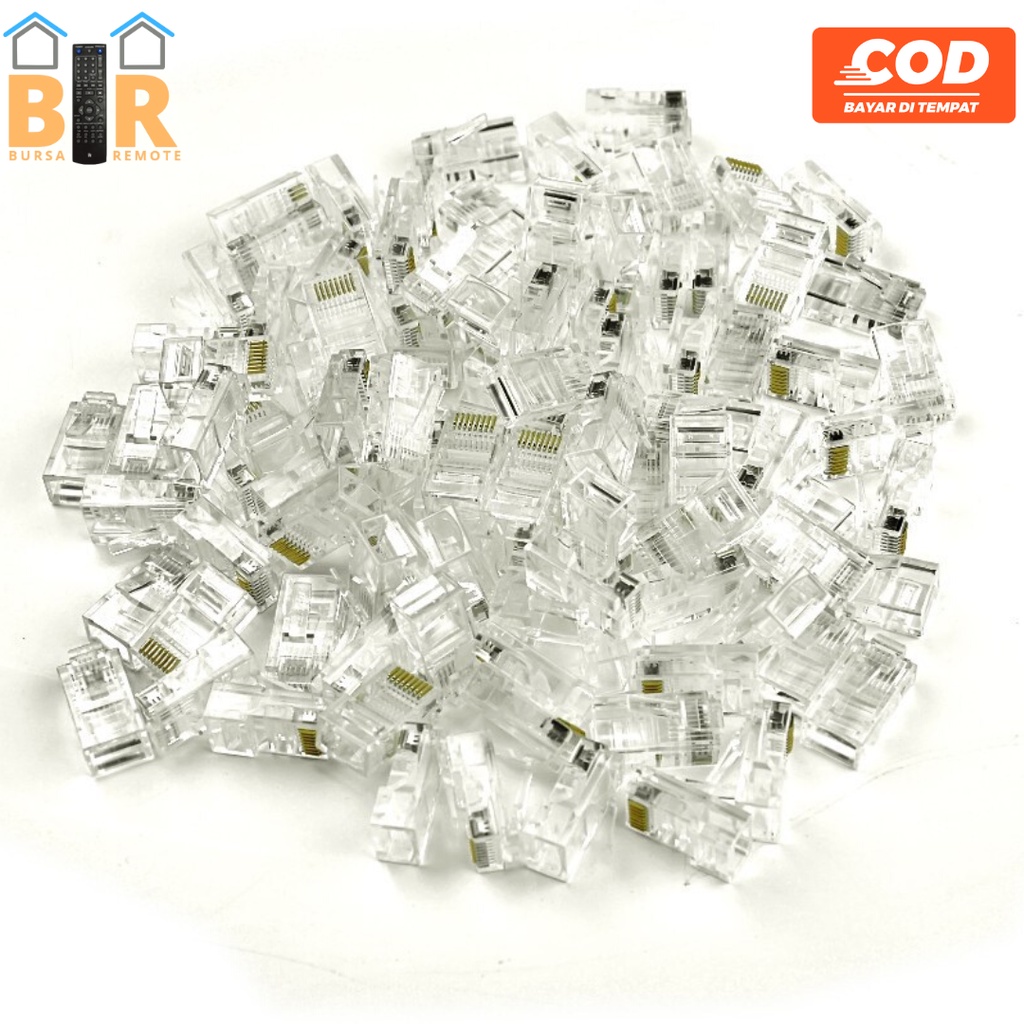 Jual Connector Lan RJ45 Tenda Konektor Penghubung Ethernet Kabel UTP ...