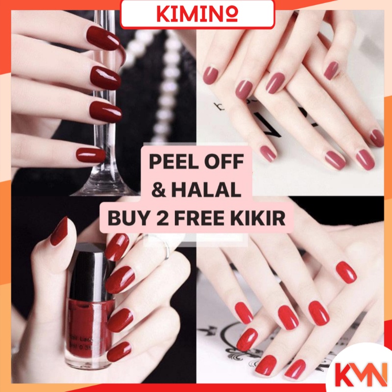 Jual KMN S01S41 Kutek Halal Bisa Untuk Sholat Bisa Kupas Cat Kuku Peel