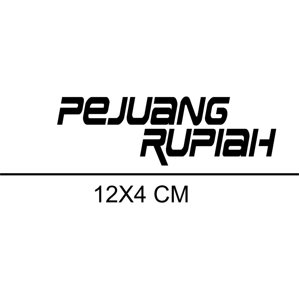 Jual Stiker Cutting Pejuang Rupiah Shopee Indonesia