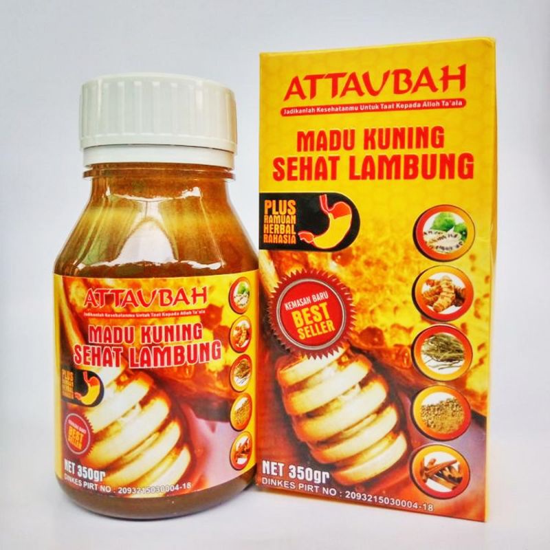 Jual Madu Kuning Sehat Lambung At Taubah 350g Herbal Madu Lambung Kronis Attaubah Shopee Indonesia 8184